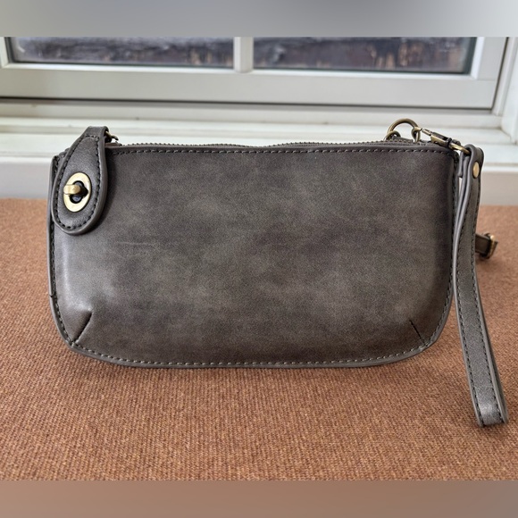 Joy Susan Handbags - Like New/EUC - Sleek Joy Susan Mini Cross-Body/Wristlet (Gray)